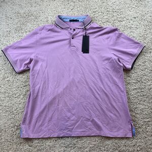 Greyson Tennis Golf Cherokee  XL Polo Shirt Mauve Mist Pima Cotton Stretch Blend